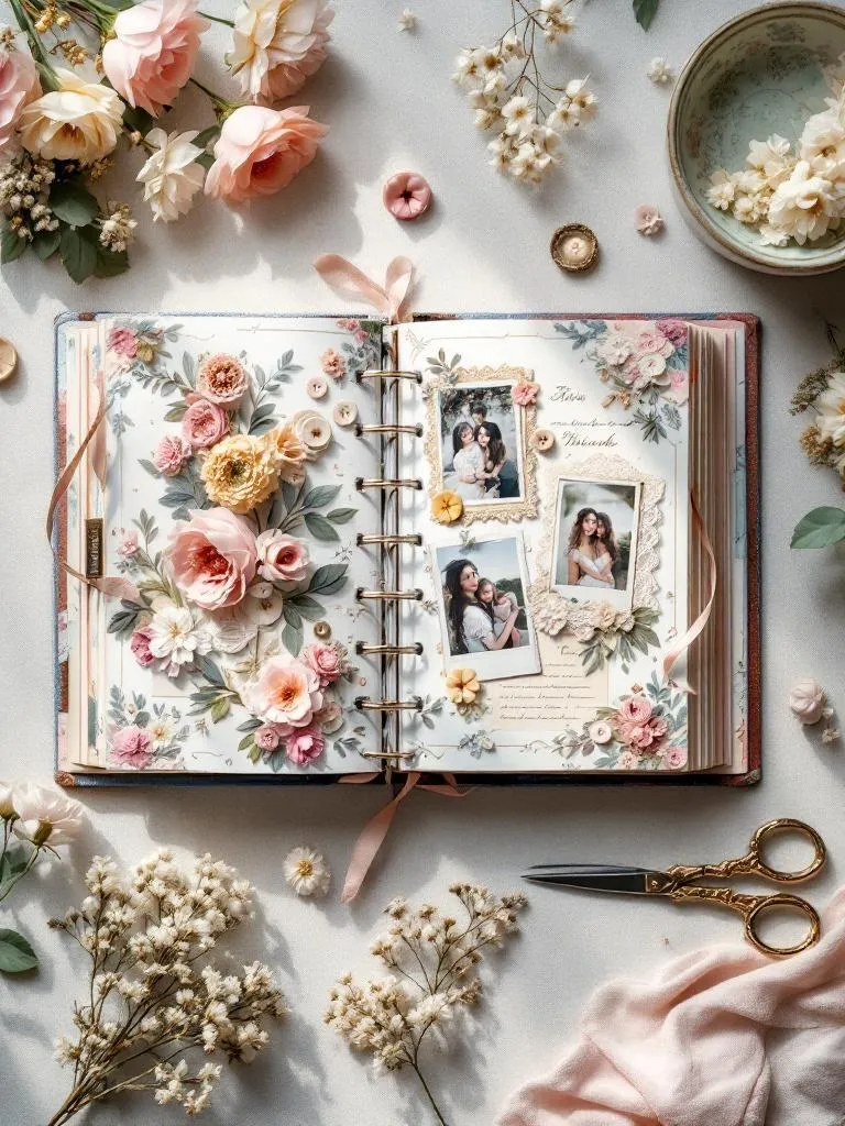 Scrapbook para Exposição ou Venda: Acabamentos Profissionais e Apresentação • Dicas para elevar a qualidade final, com foco em clientes ou concursos.