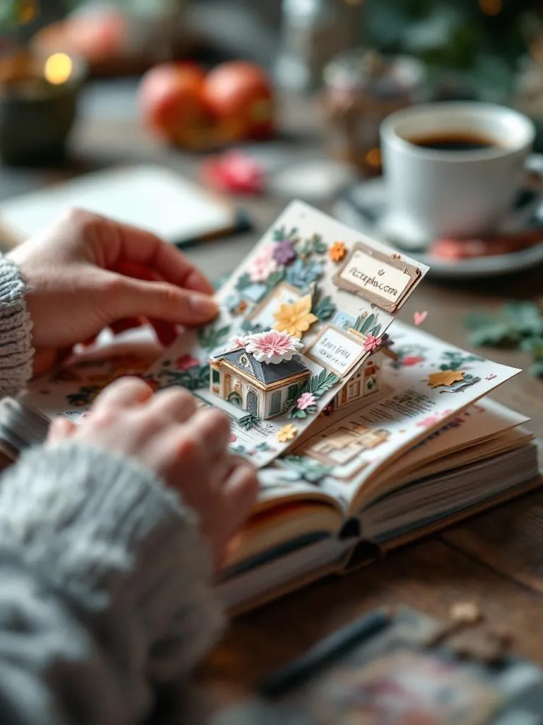 Scrapbook Interativo: Páginas que Abrem, Giram e Surpreendem